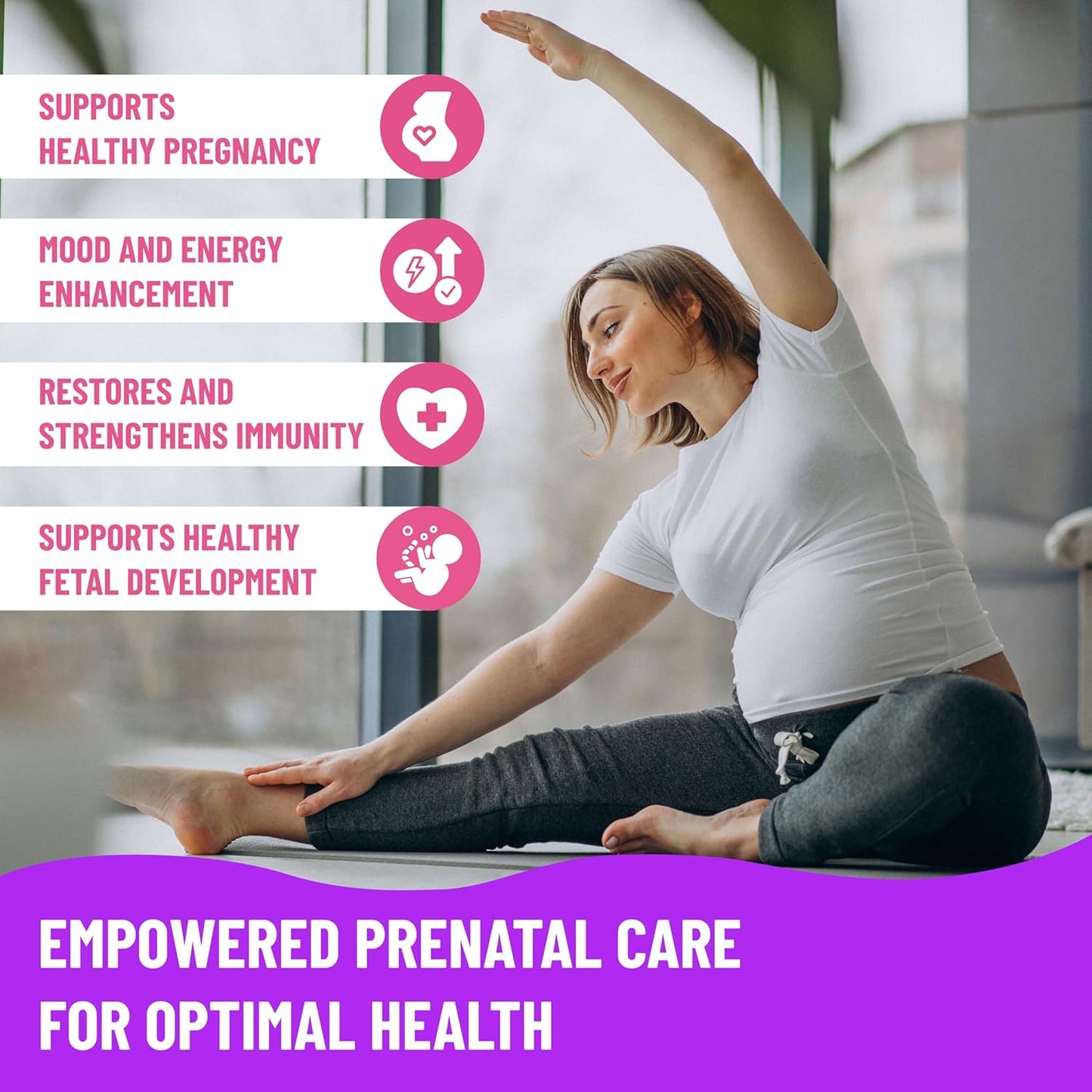 Mama's Select Prenatal Vitamins for Women – Allergen-Free, MTHFR Friendly, Methylated Folate & B Vitamins, Easy to Digest, Supports Maternal & Foetal Health, Once Daily, Vegan, No Biotin - görsel 4