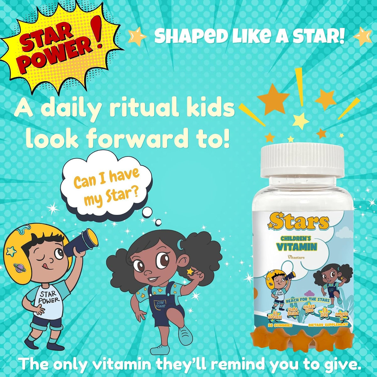 Vitastars Kids Multivitamin Gummies with Omega-3, 60 Gummies - görsel 7