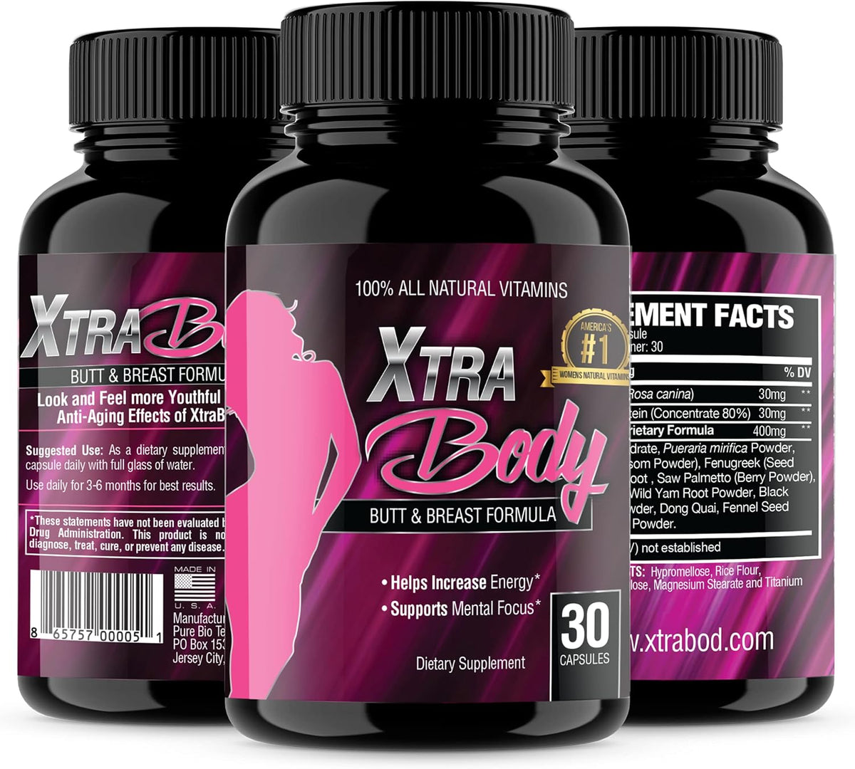 XtraBody Butt & Breast Enhancement Supplement - görsel 1