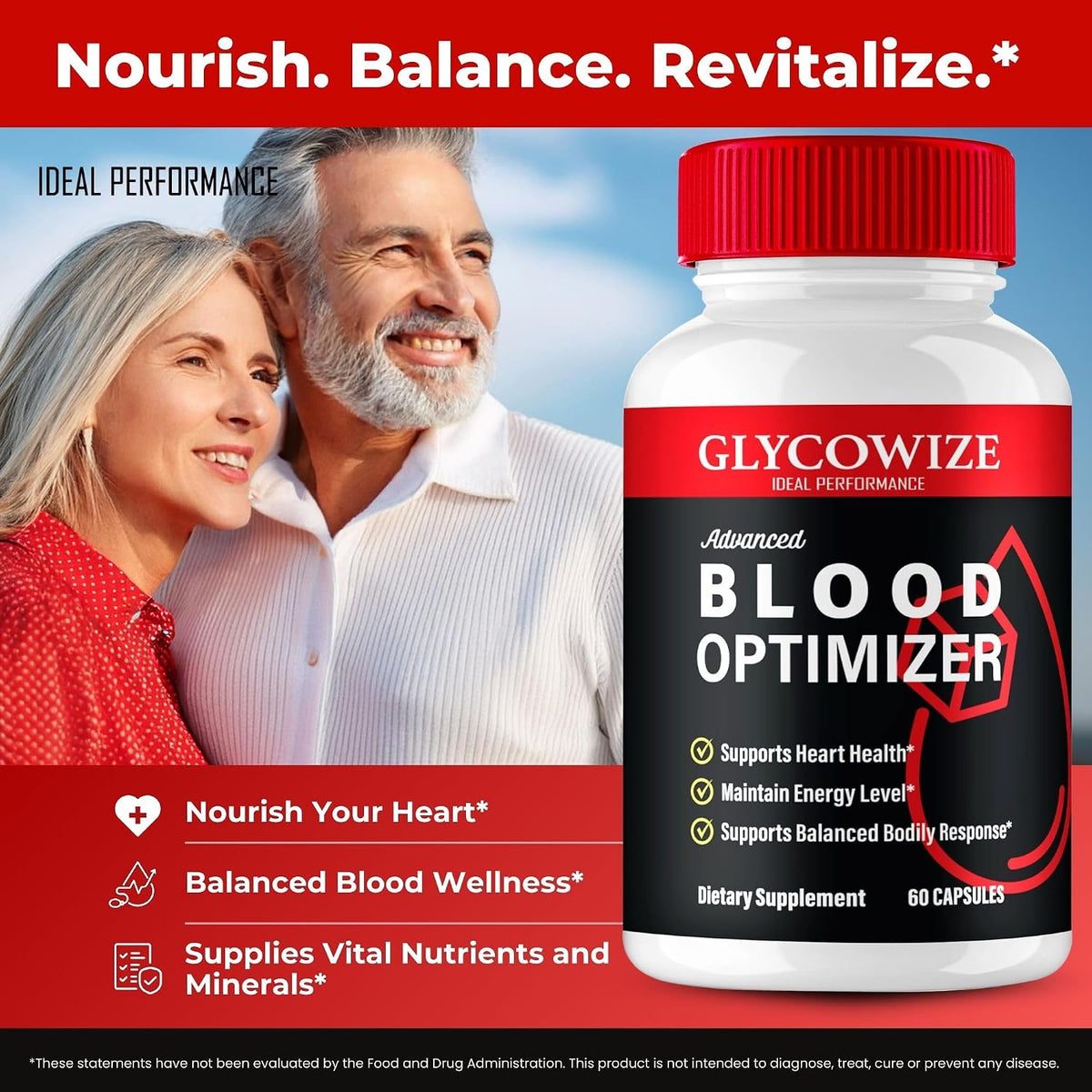 Glycowize Blood Optimiser Capsules – Official Glycowise Supplement, Premium Circulation & Energy Support, All Natural, 2 Pack - görsel 5