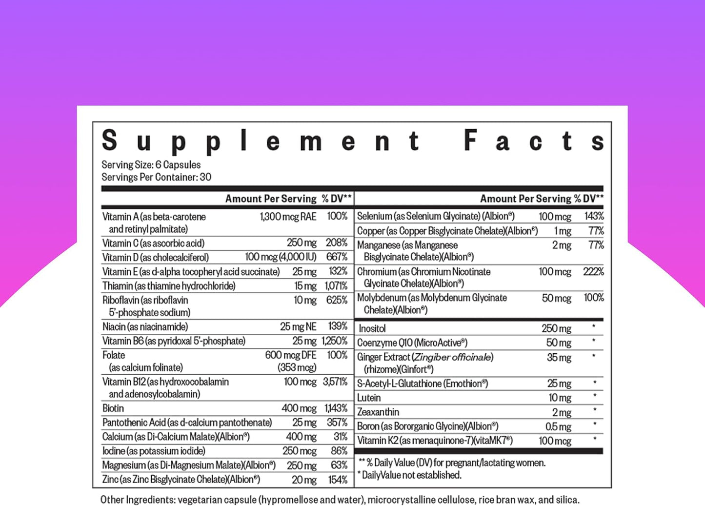 Seeking Health Optimal Prenatal MF - Methyl-Free Prenatal Vitamin with Folate, Vitamin B12, and Ginger (180 Capsules) - görsel 2
