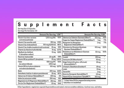Seeking Health Optimal Prenatal MF - Methyl-Free Prenatal Vitamin with Folate, Vitamin B12, and Ginger (180 Capsules)