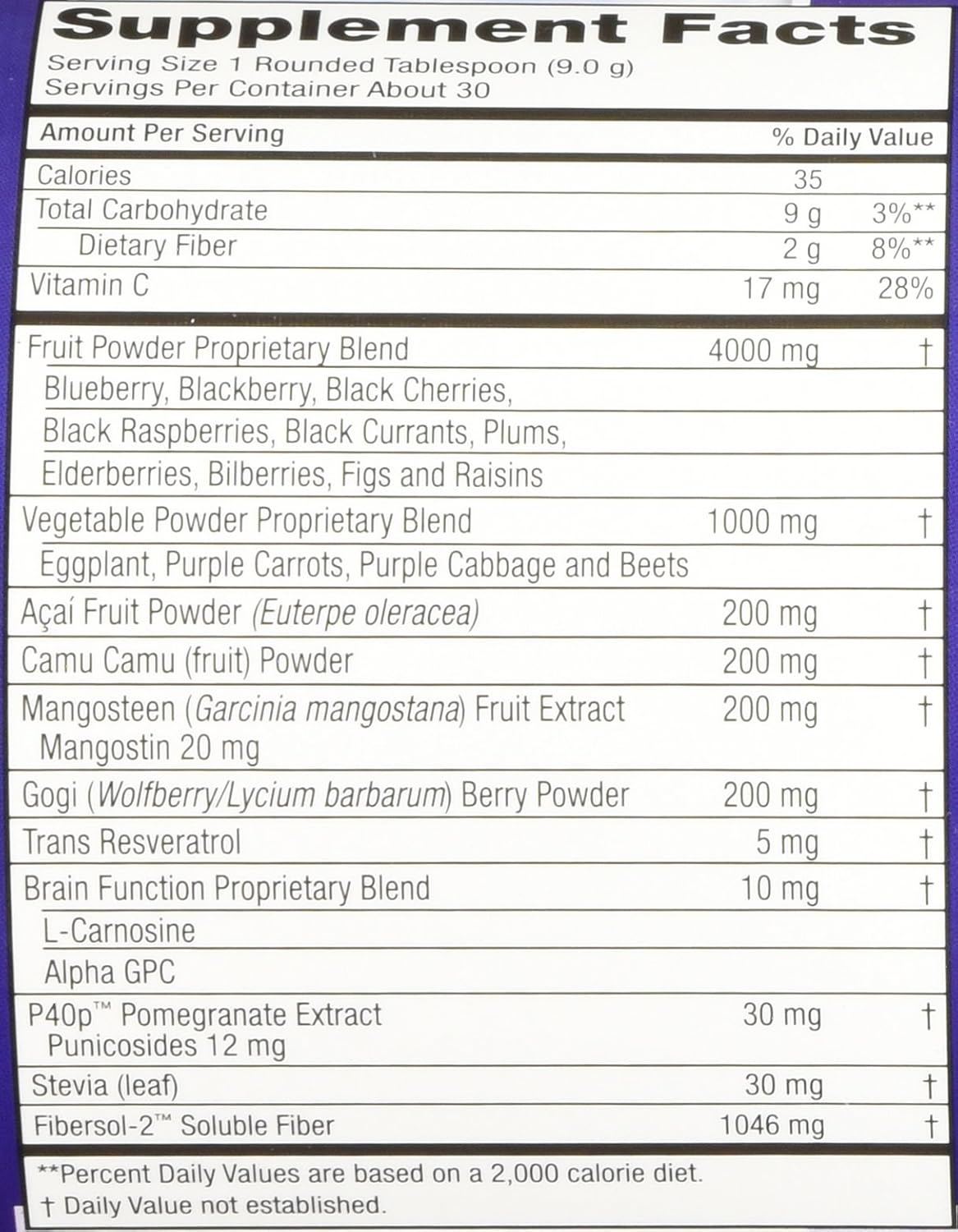 Purity Products Perfect Purples Powder - Phytonutrient Rich Healthy Ageing Supplement with P40p Pomegranate Extract - 30 Day Supply - görsel 7