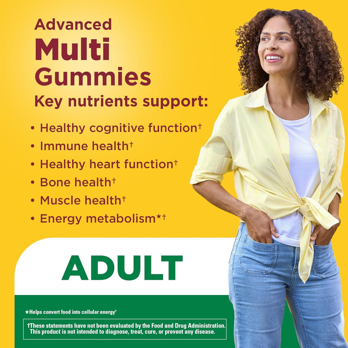 Nature Made Advanced Multivitamin Gummies for Adults, Women and Men - 90 Gummies - görsel 3