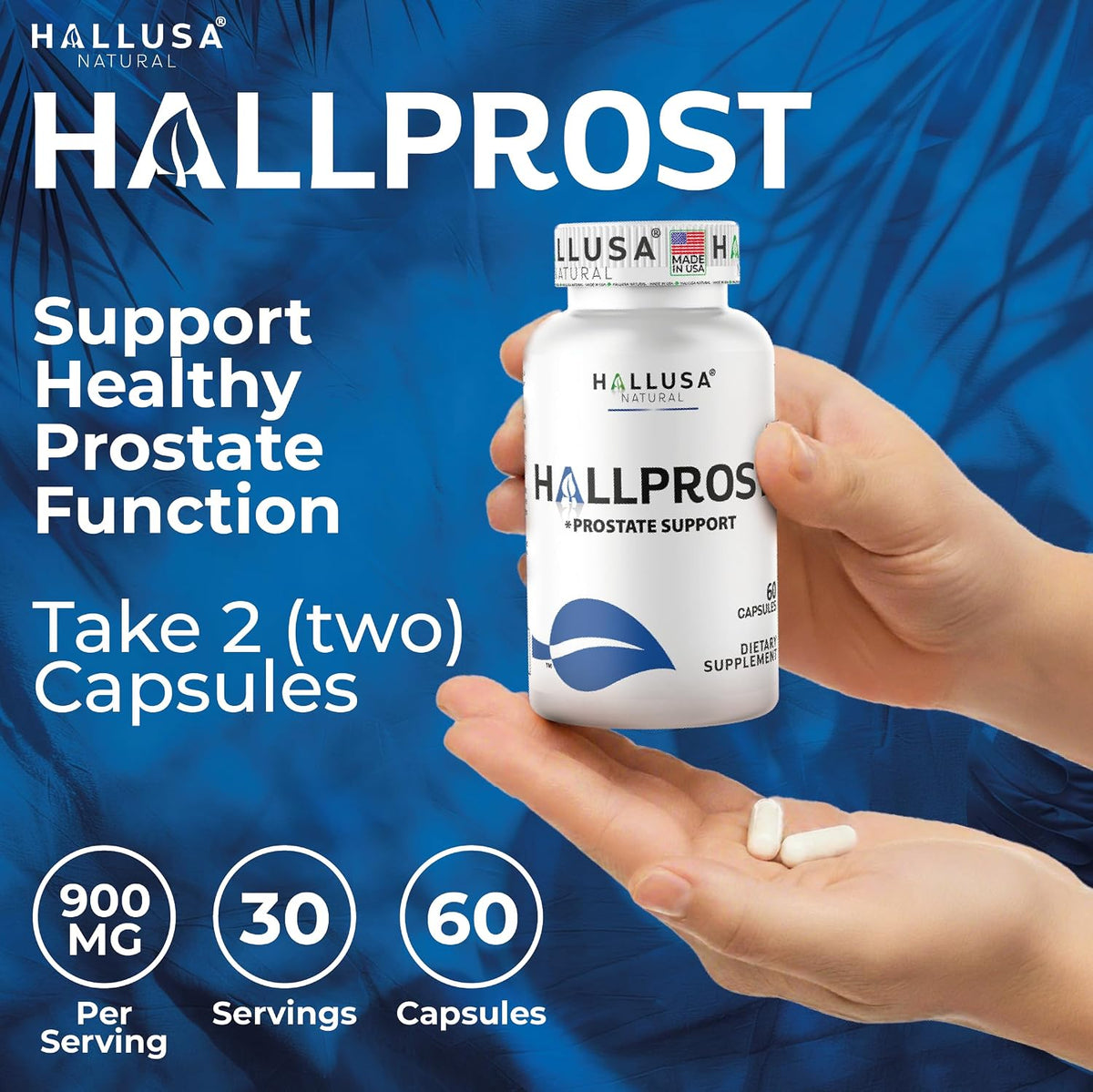 Hallusa Natural Hallprost – Prostate & Urinary Support Supplement (60 Capsules) - görsel 6