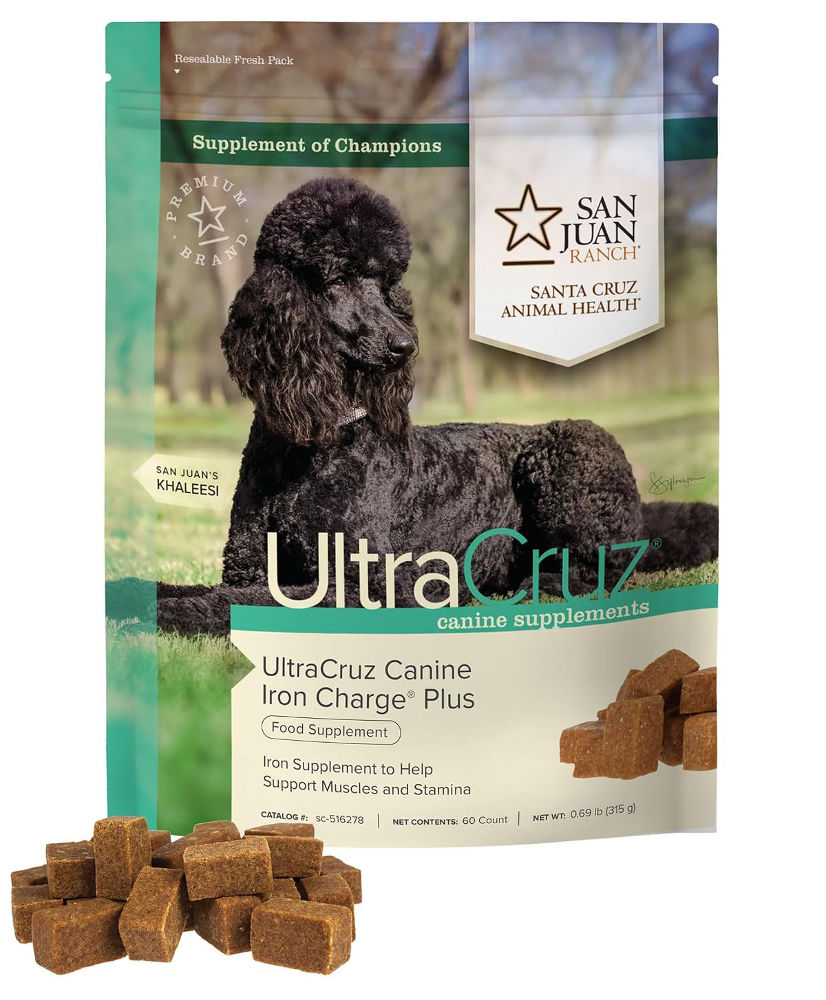 UltraCruz Canine Iron Charge Plus, 60 Tasty Chews - görsel 1