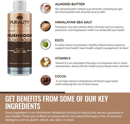 Liposomal Mushroom Mindboost – 5 Mushroom Blend for Energy and Mental Clarity