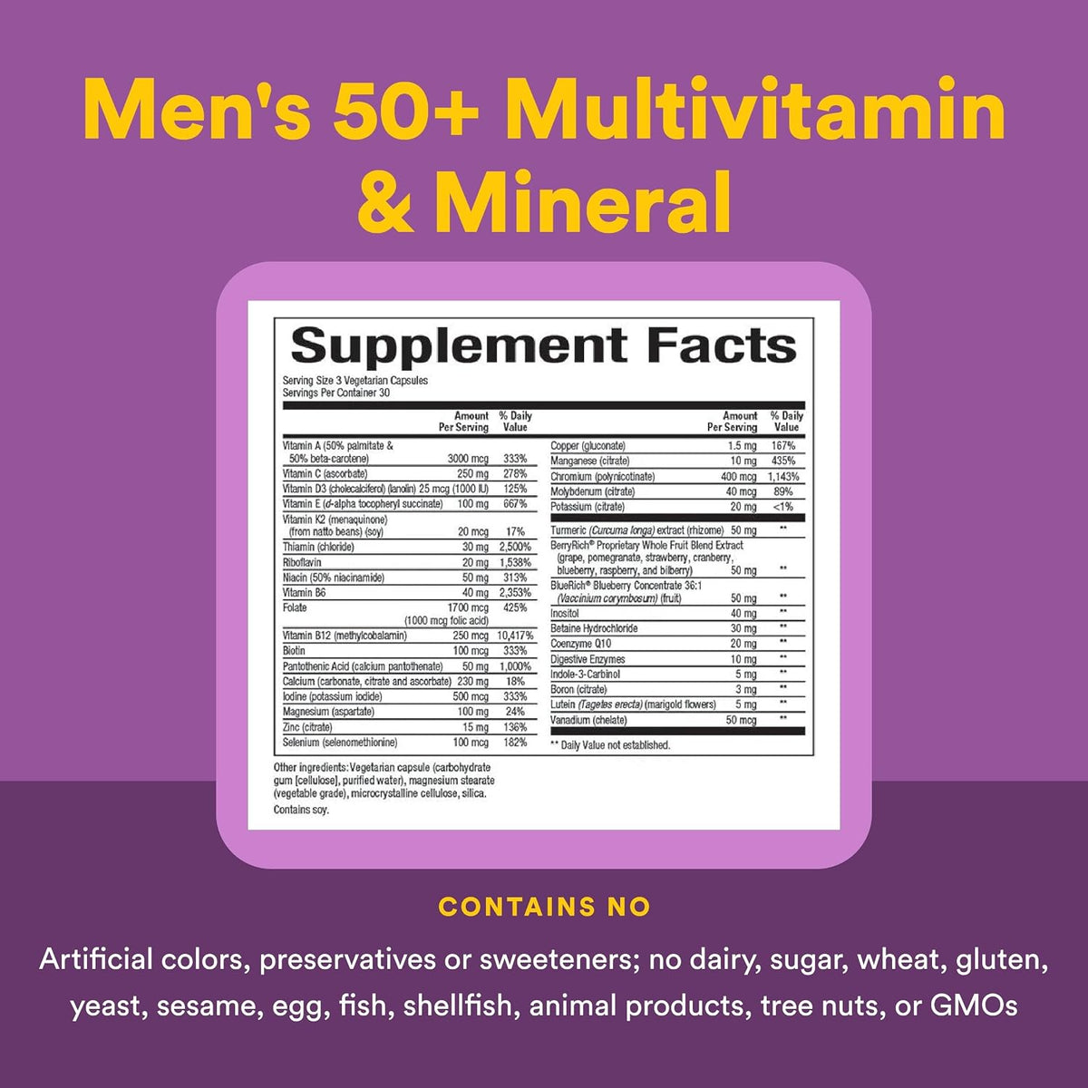 MultiFactors Women's 50+ Multivitamin & Mineral Formula - görsel 4