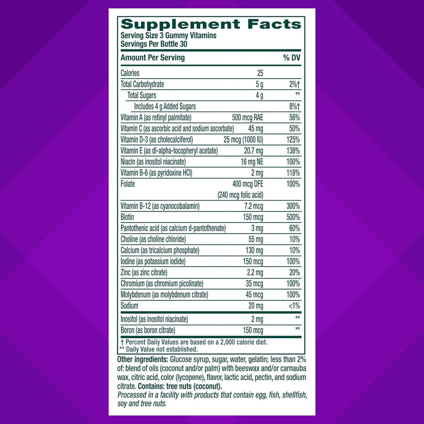 vitafusion Power Plus Women’s Multivitamin Gummies, 100% Nutrient Reference Value or More of 10 Nutrients, Helps Support Normal Energy Metabolism, Bone & Immune Health, Strawberry & Watermelon Flavour, 90 Gummies - görsel 3