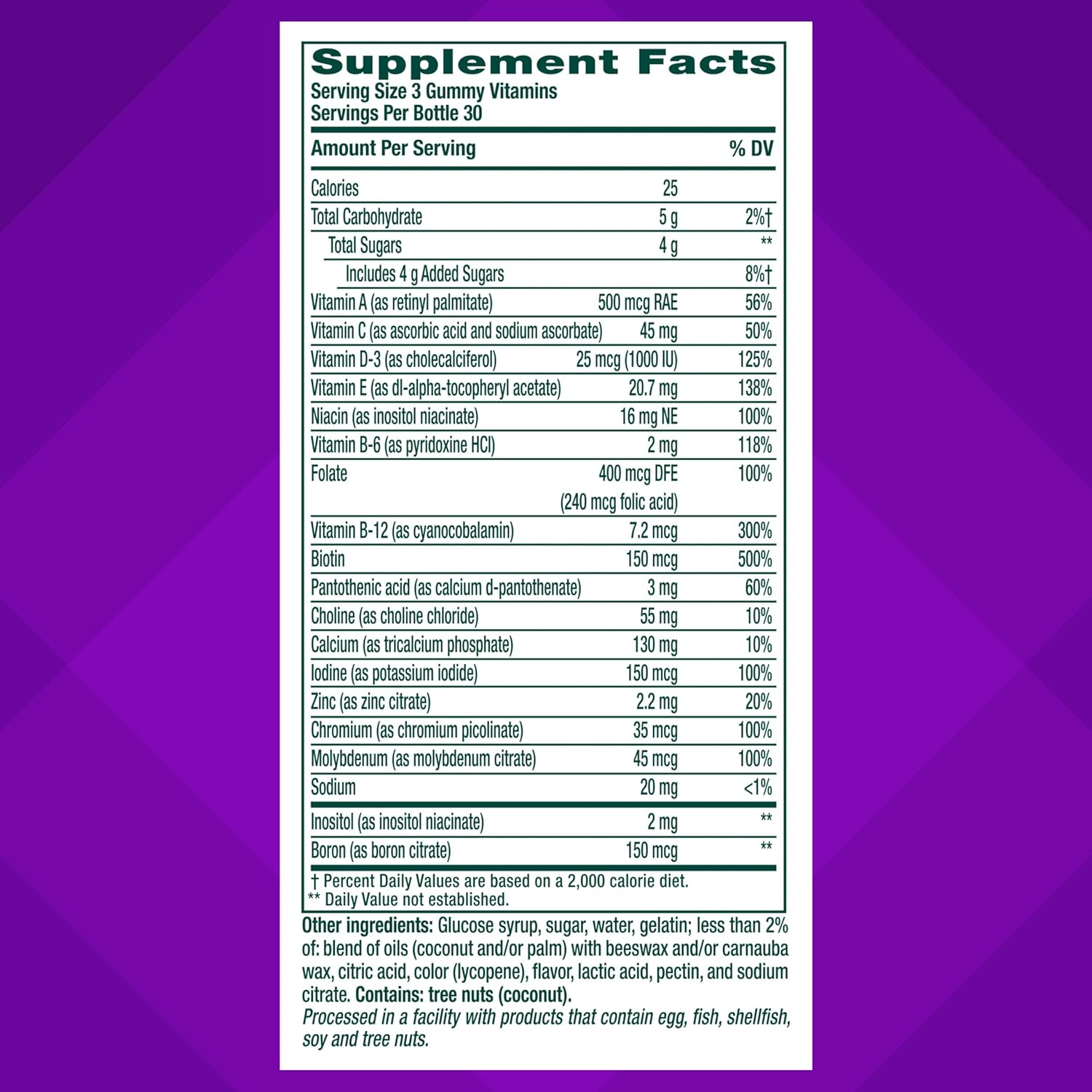 vitafusion Power Plus Women’s Multivitamin Gummies, 100% Nutrient Reference Value or More of 10 Nutrients, Helps Support Normal Energy Metabolism, Bone & Immune Health, Strawberry & Watermelon Flavour, 90 Gummies - görsel 3
