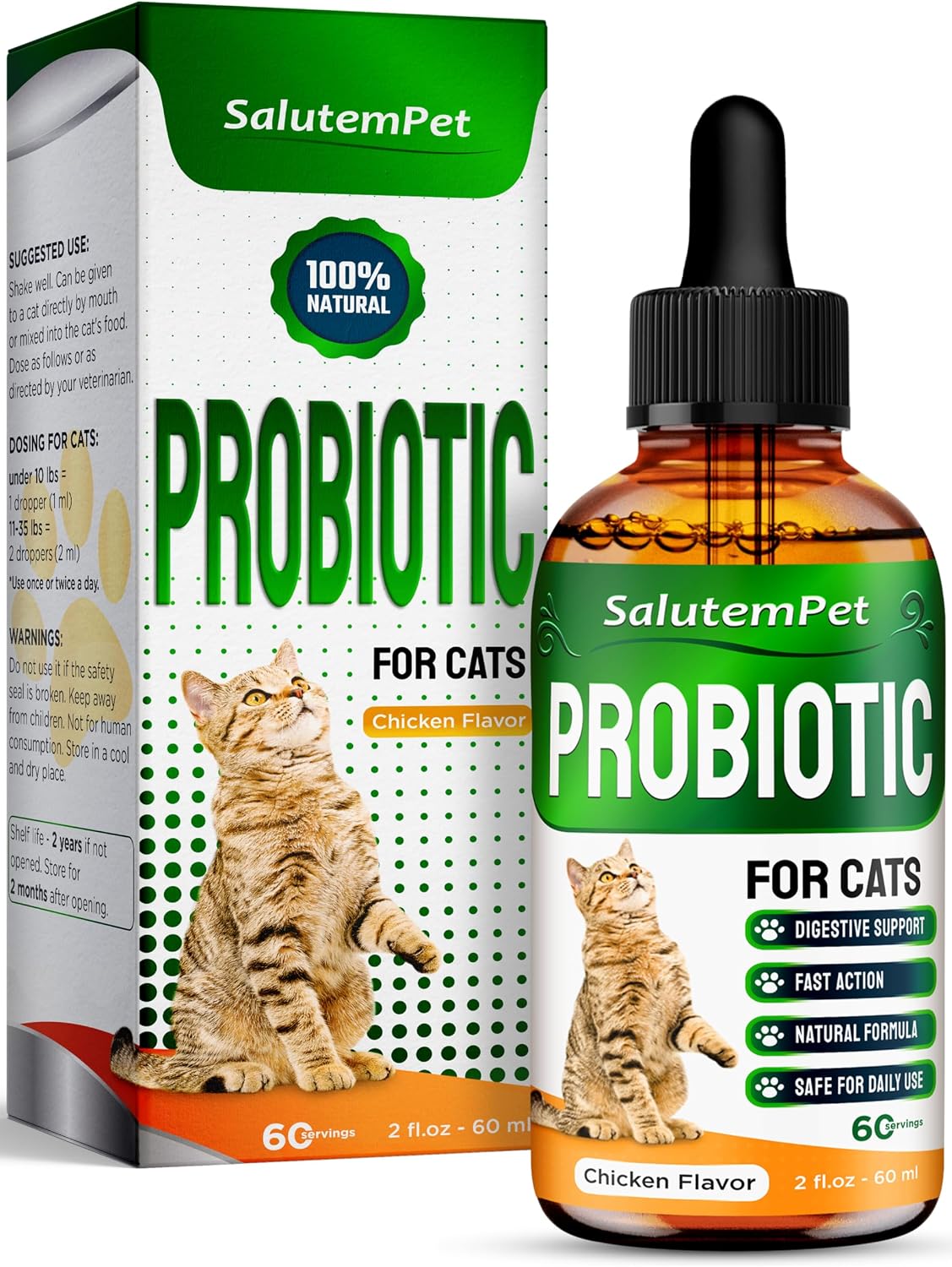 Probiotics for Dogs - Liquid Probiotics with Prebiotics & Digestive Enzymes - Gut Flora Support - Bacon Flavour - 59 ml - görsel 9