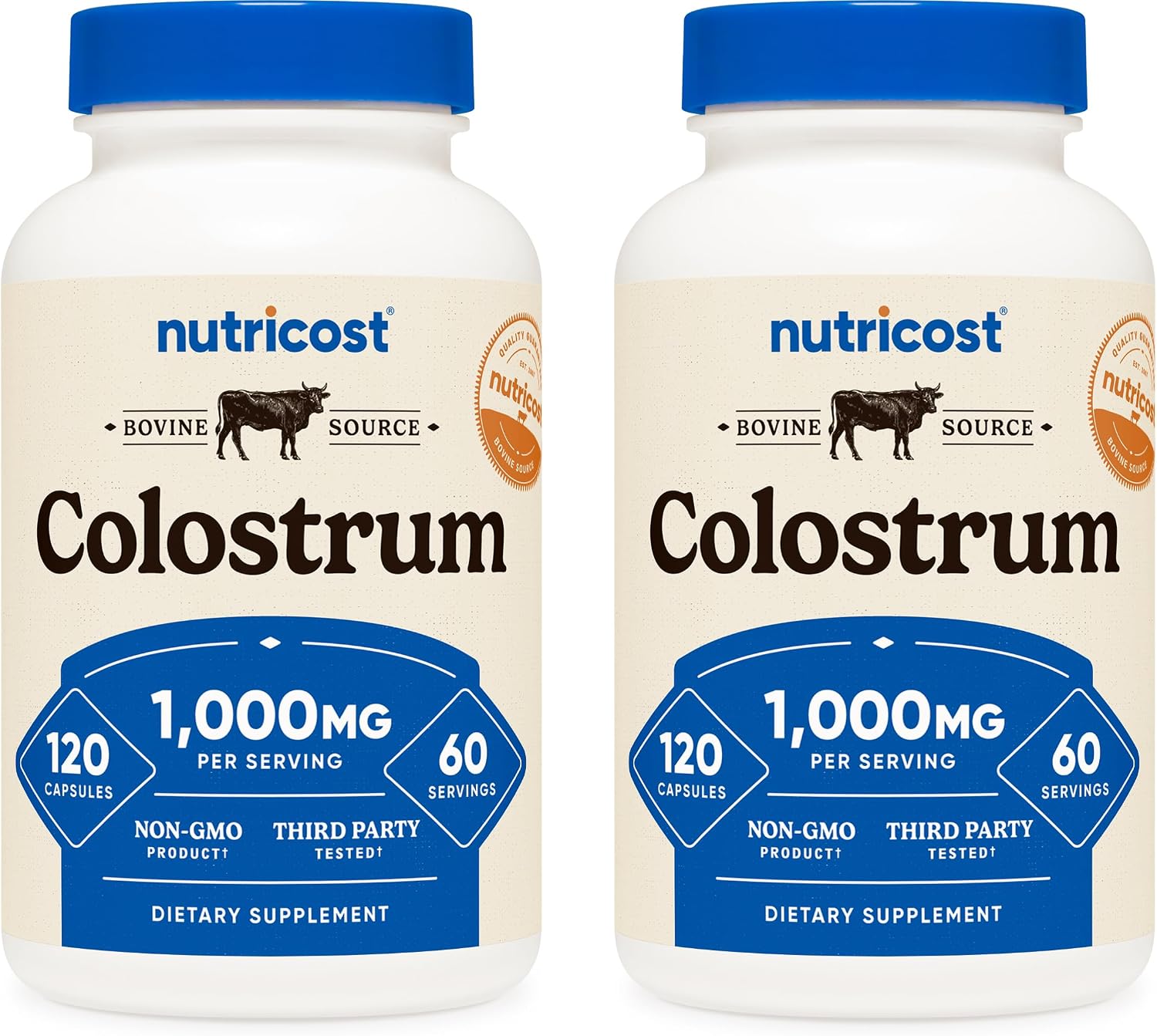 Nutricost Colostrum 1000mg, 120 Capsules, 60 Servings (3 Bottles) - görsel 9