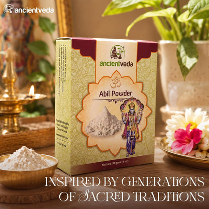 ANCIENT VEDA Puja Essentials – Abil Powder (3 Packs)
