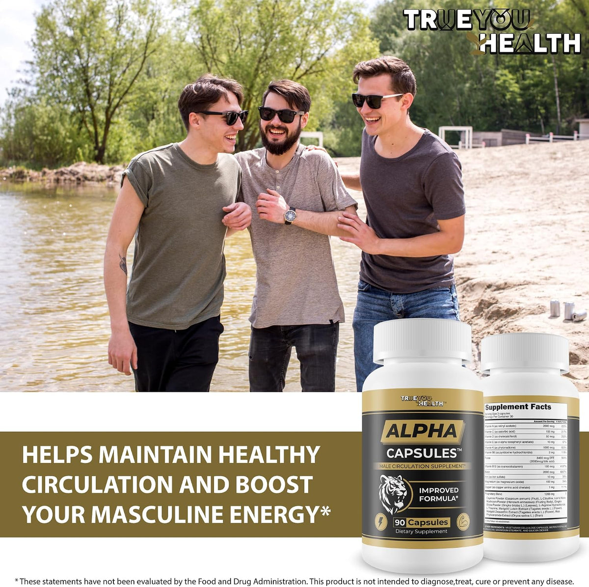 Alpha Capsules - Male Circulation Supplement for Blood Flow Support - görsel 5
