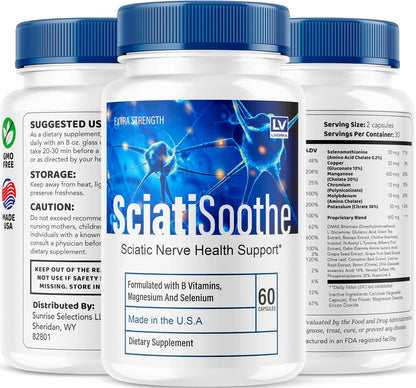 Sciatisoothe - Food Supplement, 60 Capsules