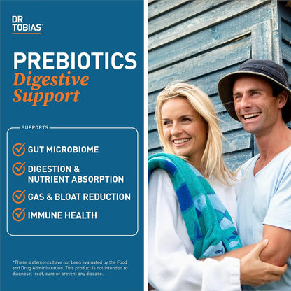 Dr. Tobias Prebiotics - Supports Digestion and Gut Health - 30 Capsules