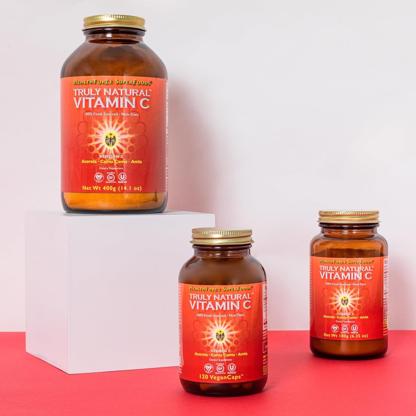 HEALTHFORCE SUPERFOODS Truly Natural Vitamin C Powder - Camu Camu & Acerola - 400g - görsel 7