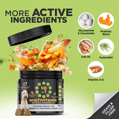 Googipet Premium Dog Multivitamin Chewable - PB & Pumpkin Flavour