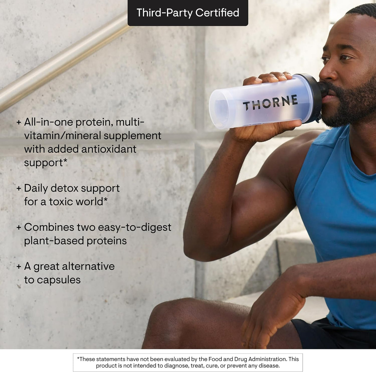 THORNE MediClear-SGS – Vanilla Rice & Pea Protein Powder with Multivitamin and Antioxidants (21 Servings) - görsel 5