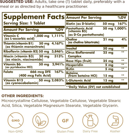 Ultimate B+C Complex Stress Formula 90 Tablets by Solgar