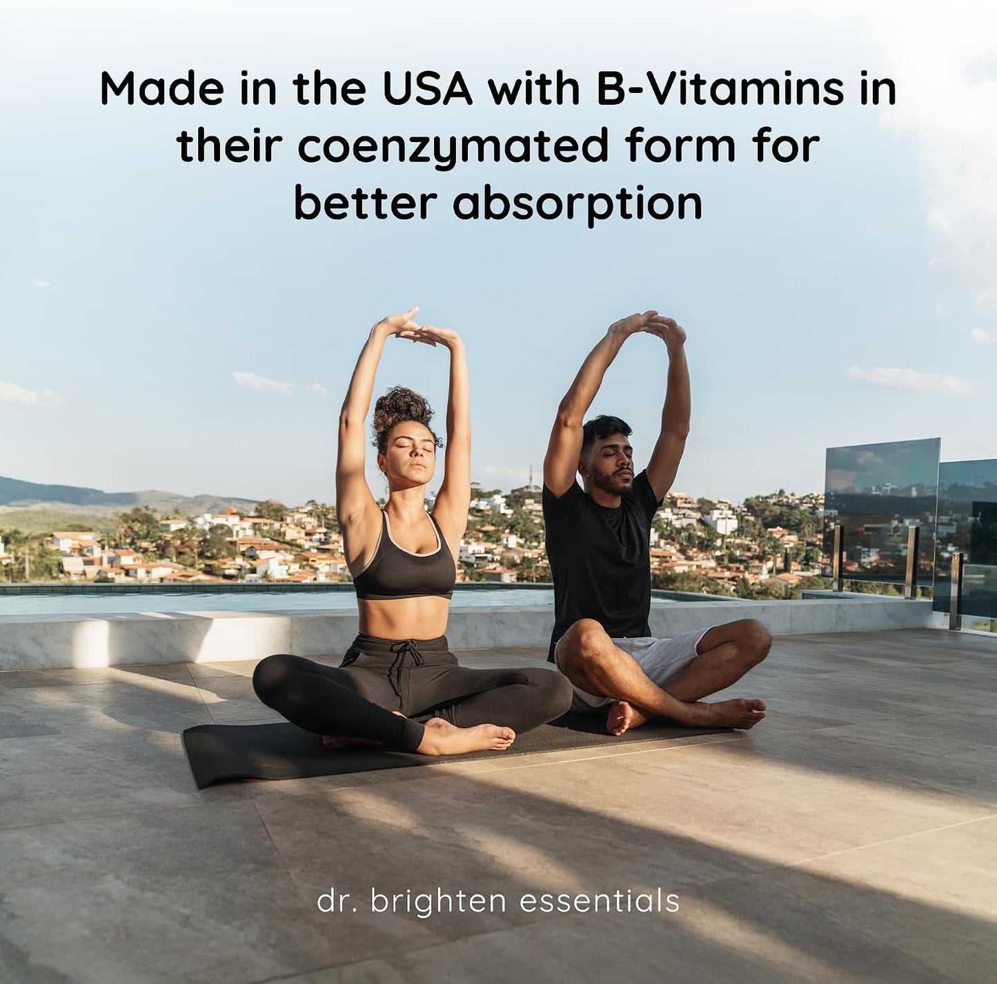 Dr. Brighten B-Active Plus - B Vitamin Complex Food Supplement in Coenzymated Forms for Energy and Normal Nervous System Function (30 Capsules) - görsel 4