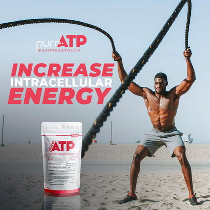 BulkStimulants Pure ATP Adenosine Triphosphate Powder – Increase Energy, Endurance, Strength, Recovery & Muscle Pump – 20 Grammes