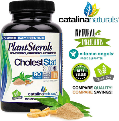 Catalina Naturals Triple Strength PlantSterol Complex - Cholest-Stat - 3000mg - 90 Capsules