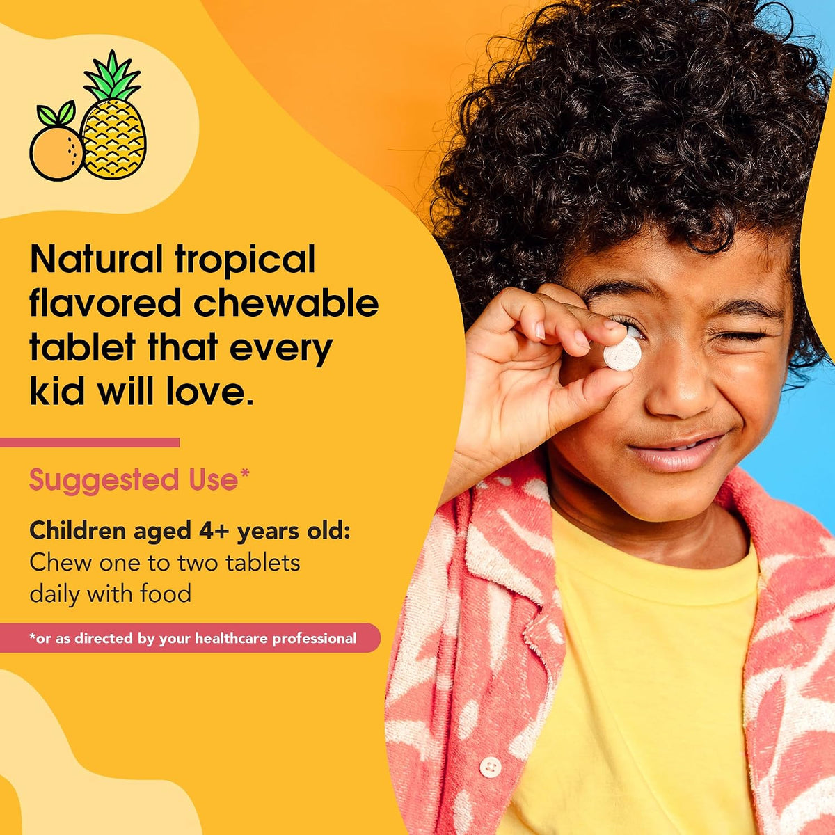 I’m Nutrients Iron Immunity – Kids Iron Supplement with Vitamin C & D3, 60 Chewable Tablets - görsel 6
