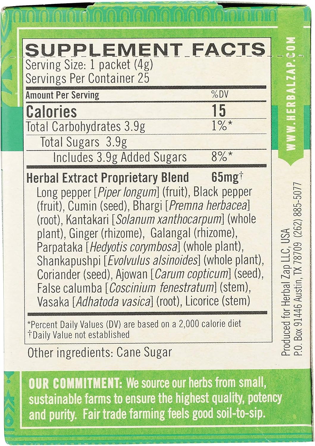 Herbal Zap Instantly Dissolving Ayurveda Digestive & Immune Support – Vata Kapha Balance – 25 Count Box - görsel 4