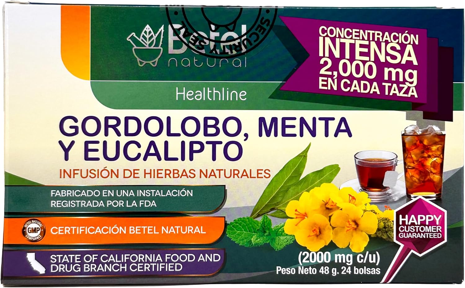 Betel Natural Premium Gordolobo, Mint and Eucalyptus Herbal Tea – 24 Tea Bags - görsel 2