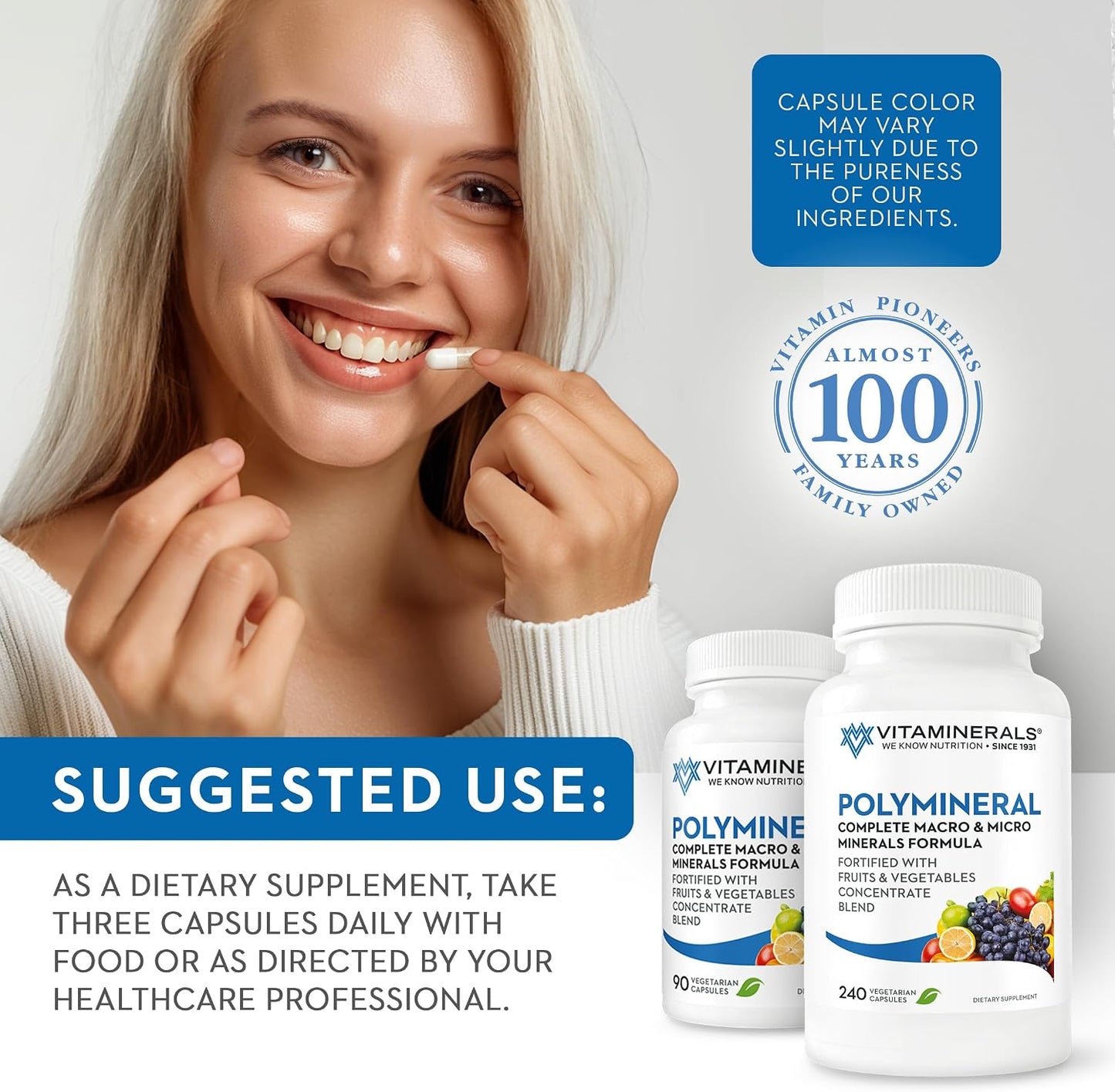 16 Polymineral Comprehensive Mineral Formula - 240 Vegan Capsules - görsel 6