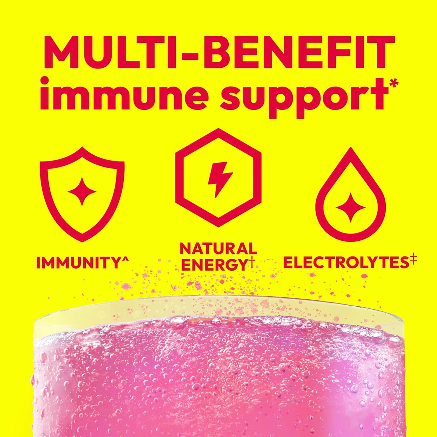 Emergen-C 1000mg Vitamin C Immune Support Powder, Raspberry Flavour, 30 Sachets - görsel 2