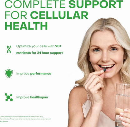 Healthycell AM/PM Healthspan System – Over 90 Nutrients for Cellular Nutrition