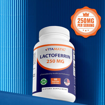 Vitamatic Lactoferrin 250mg – 60 Vegetable Capsules