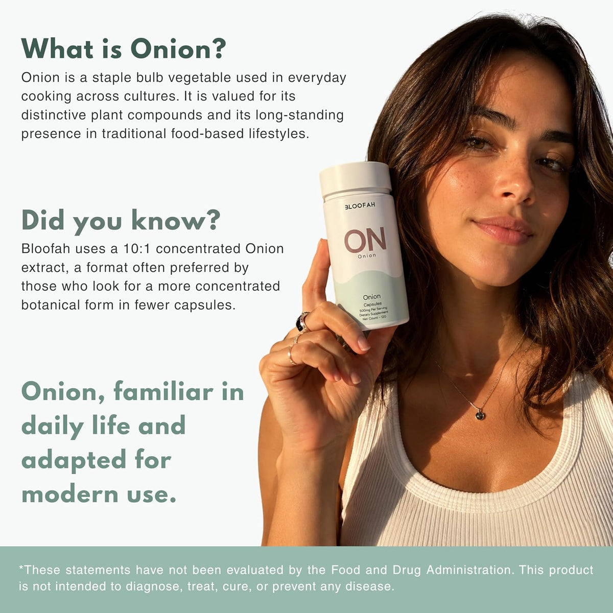 ON Onion Extract Capsules 500mg – Allium cepa Herbal Supplement - görsel 3