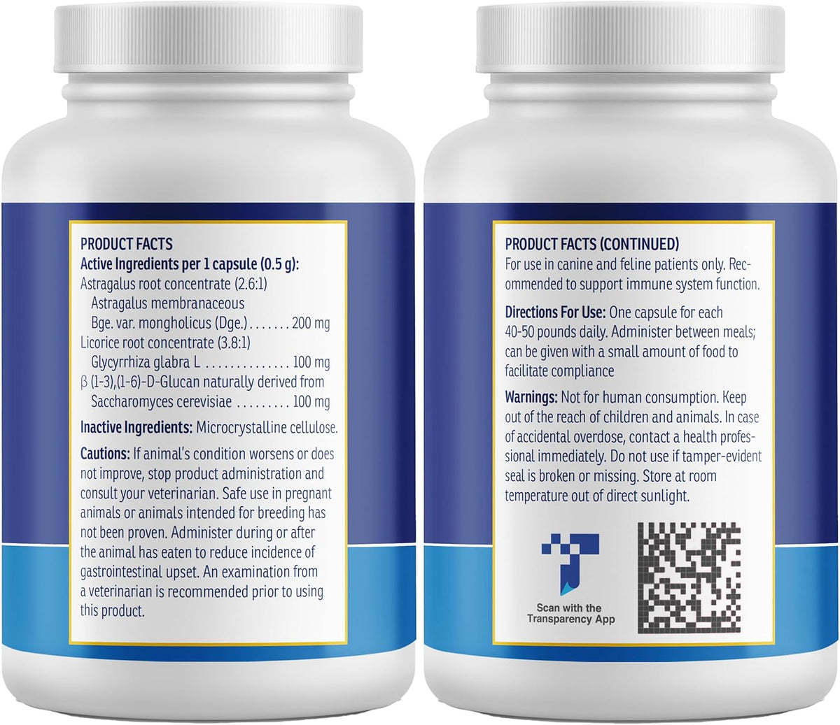 Rx Vitamins GlucaMune Forte - Immune Support Supplement with Beta Glucan for Dogs and Cats - Strengthens Natural Defences for Overall Health - 60ct - görsel 6