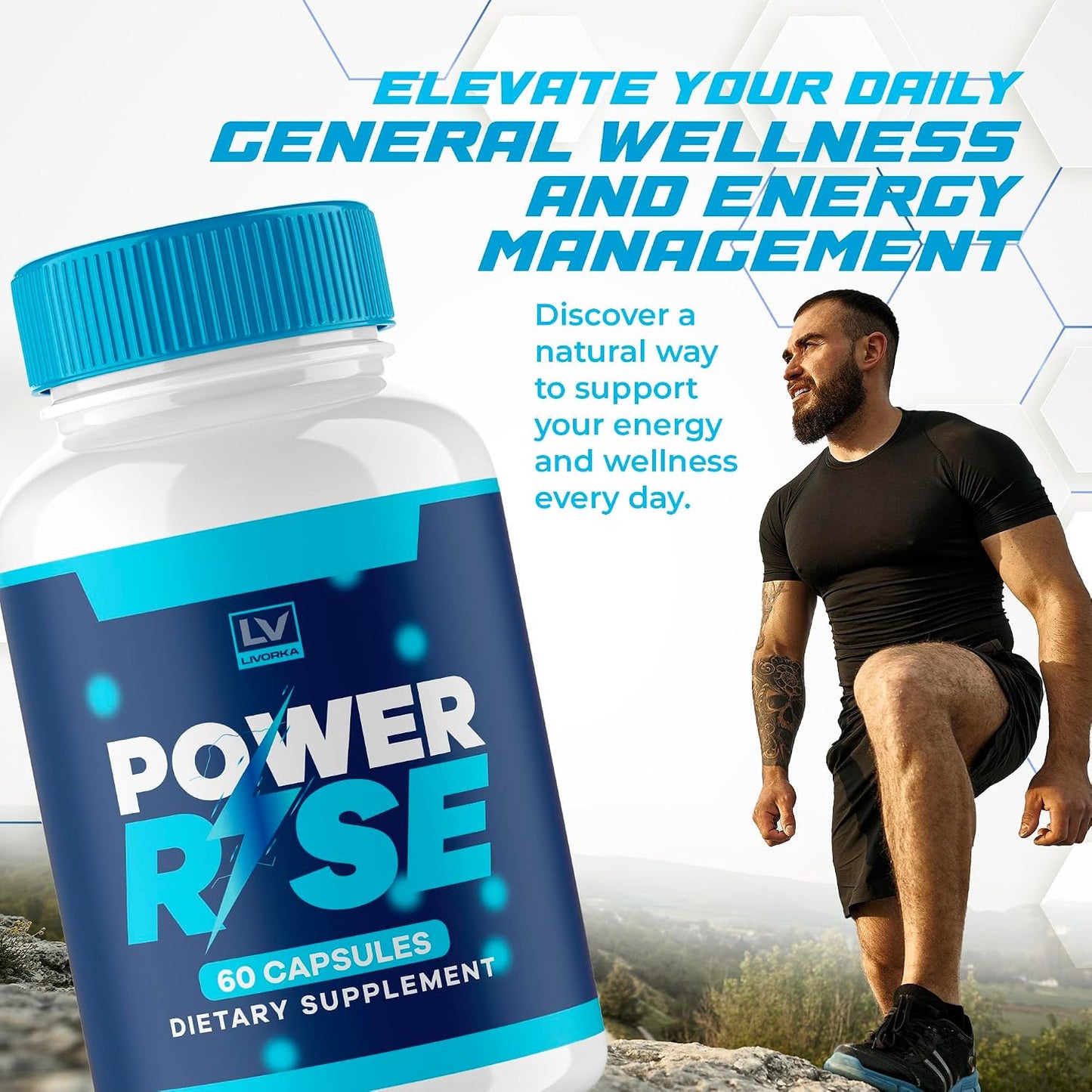 Power Rise Pills – Official Natural Support Supplement, 60 Capsules - görsel 2