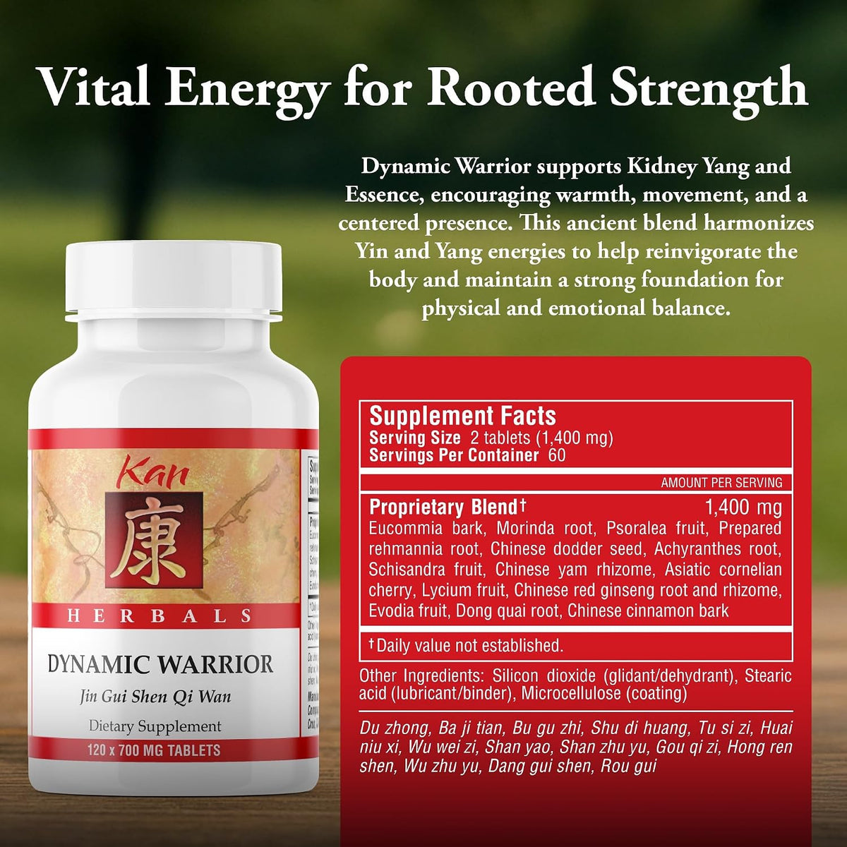 Kan Herbs Dynamic Warrior 120 Tablets - görsel 3