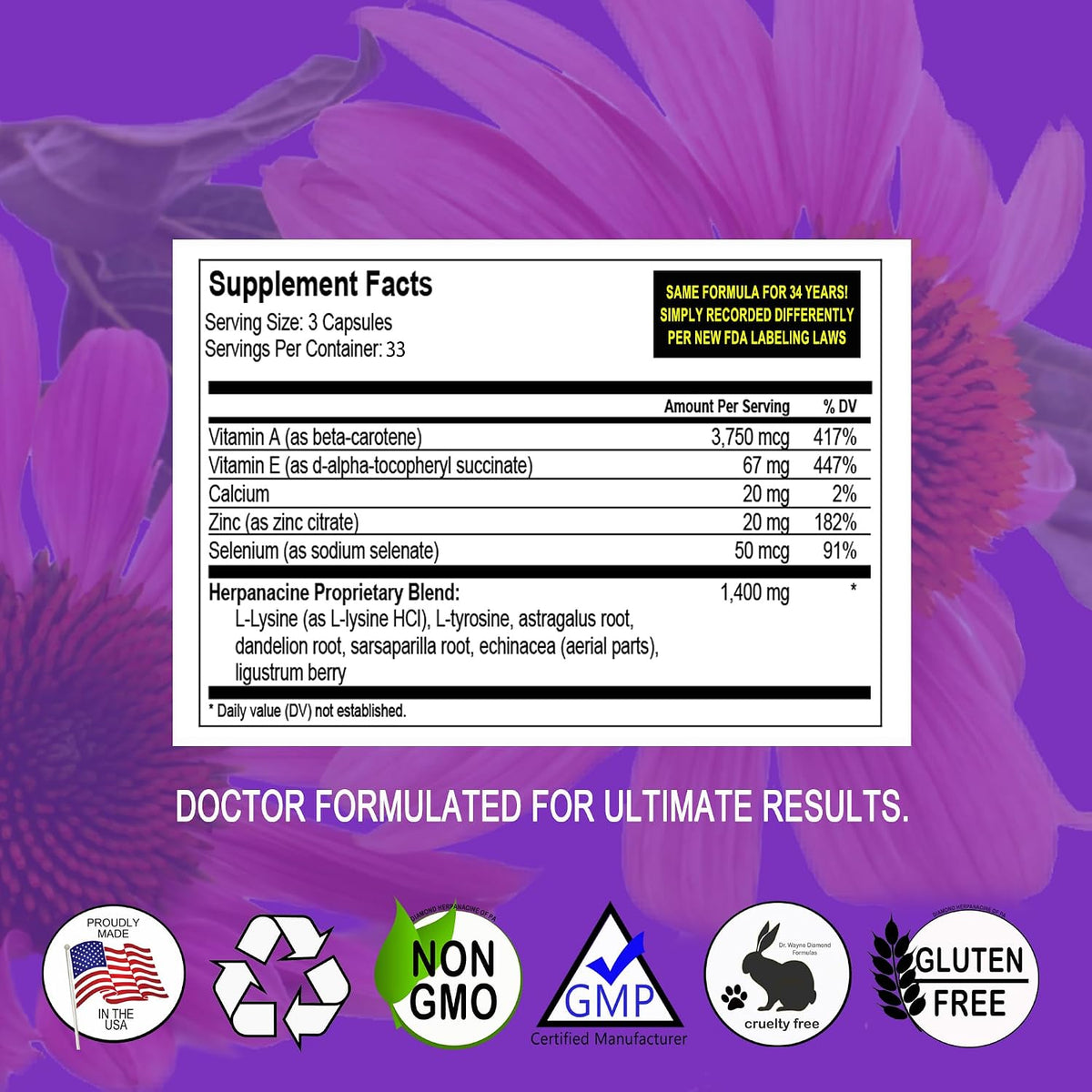 Diamond Natural Skin & Immune Vitamin Complex - 100 Capsules - görsel 2