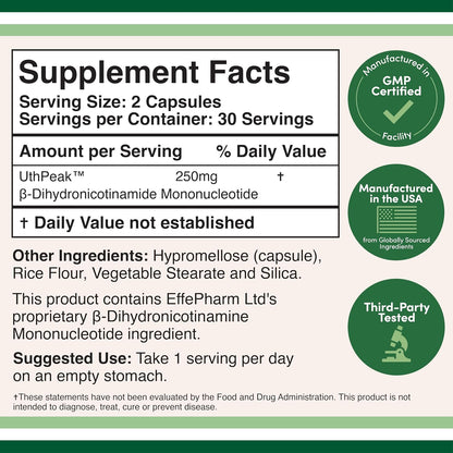 Double Wood NMNH – NAD+ Boosting Supplement, Clinically Studied Ingredient