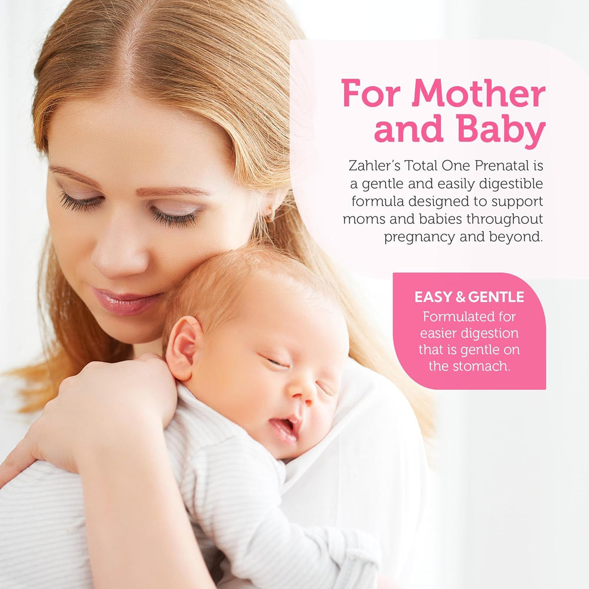 Zahler Total One Prenatal Vitamins for Women (120 Capsules) – Daily Multivitamin with Folic Acid, Iron, Zinc & Essential Nutrients - görsel 3