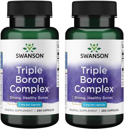 Swanson Triple Boron Complex - Bone & Joint – Boron Citrate: Made with citric acid for improved solubility and – Image 1