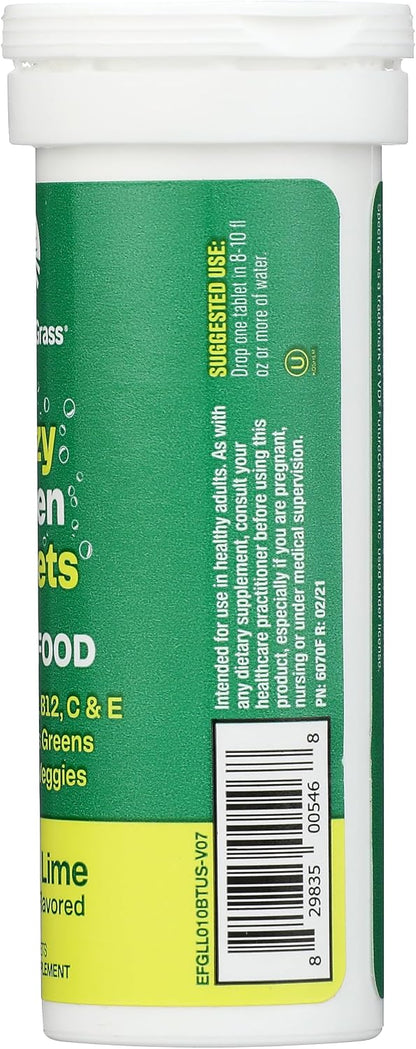 Amazing Grass Lemon Lime Green Superfood Drink Tabs, 10 Tablets