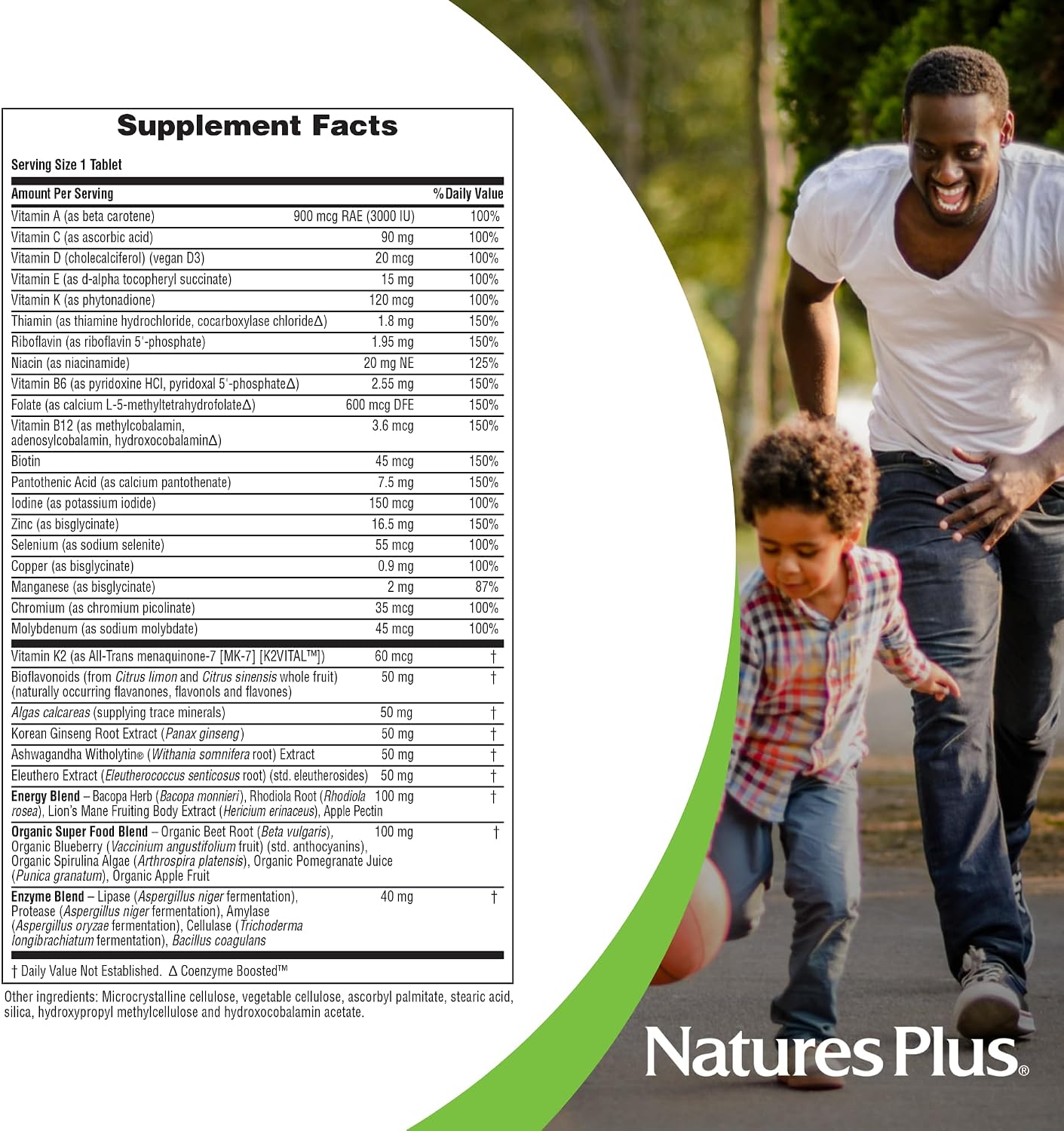 NaturesPlus His Journey - Men's Multivitamin - 30 Tablets - görsel 4