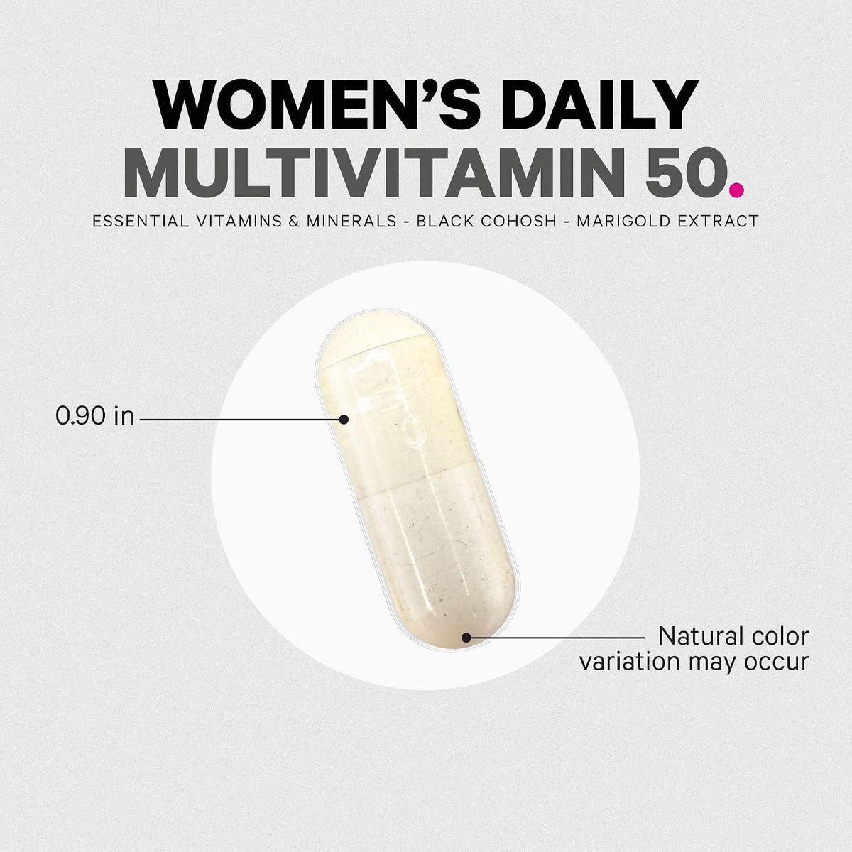 Codeage Women’s Multivitamin 50 - Essential Vitamins for Women Over 50, Methylated Folate, Magnesium, Selenium, Vitamin B6, B12, D3 Antioxidants - 1 Pill Per Serving - Gluten-free - 30 Capsules - görsel 8
