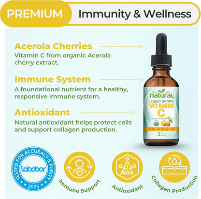 Why Not Natural Organic Liquid Vitamin C Drops
