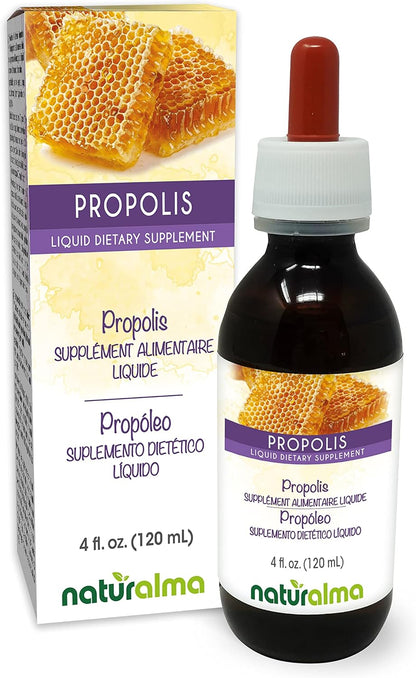 Naturalma Propolis (Propolis) Resin Alcohol-Free Tincture - 120 ml Liquid Extract in Drops - Dietary Supplement