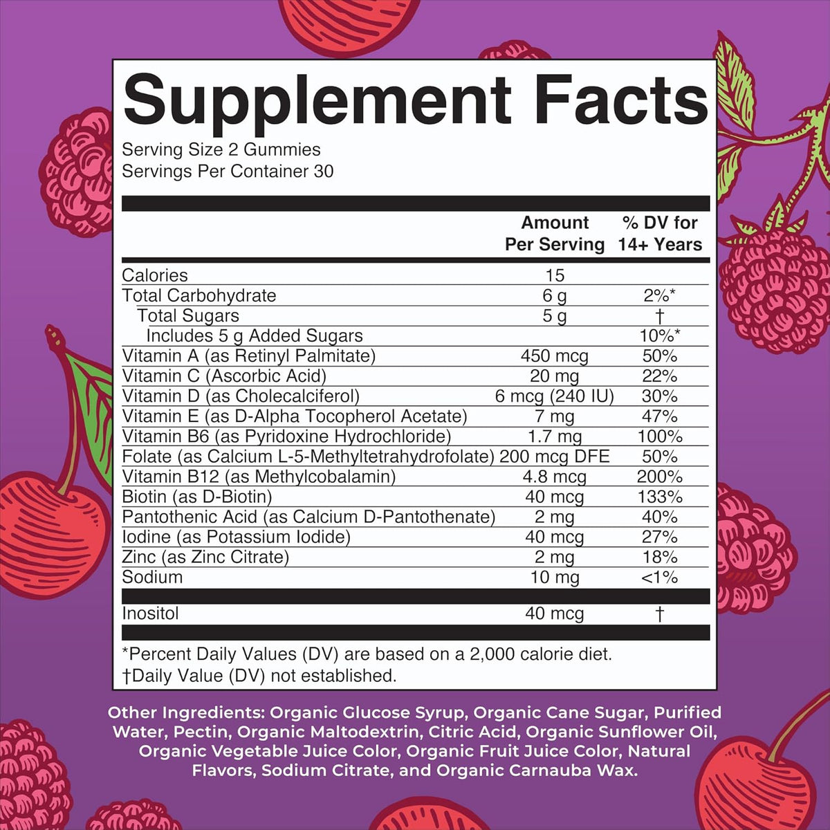 MaryRuth's Organics Men's Vitamin Gummy - USDA Organic, Vegan, Multivitamin for Immune Support, 60 Gummies - görsel 2