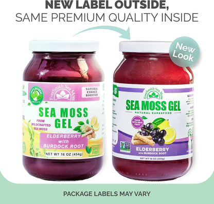Wildcrafted Irish Sea Moss Gel – Elderberry (1 Jar)