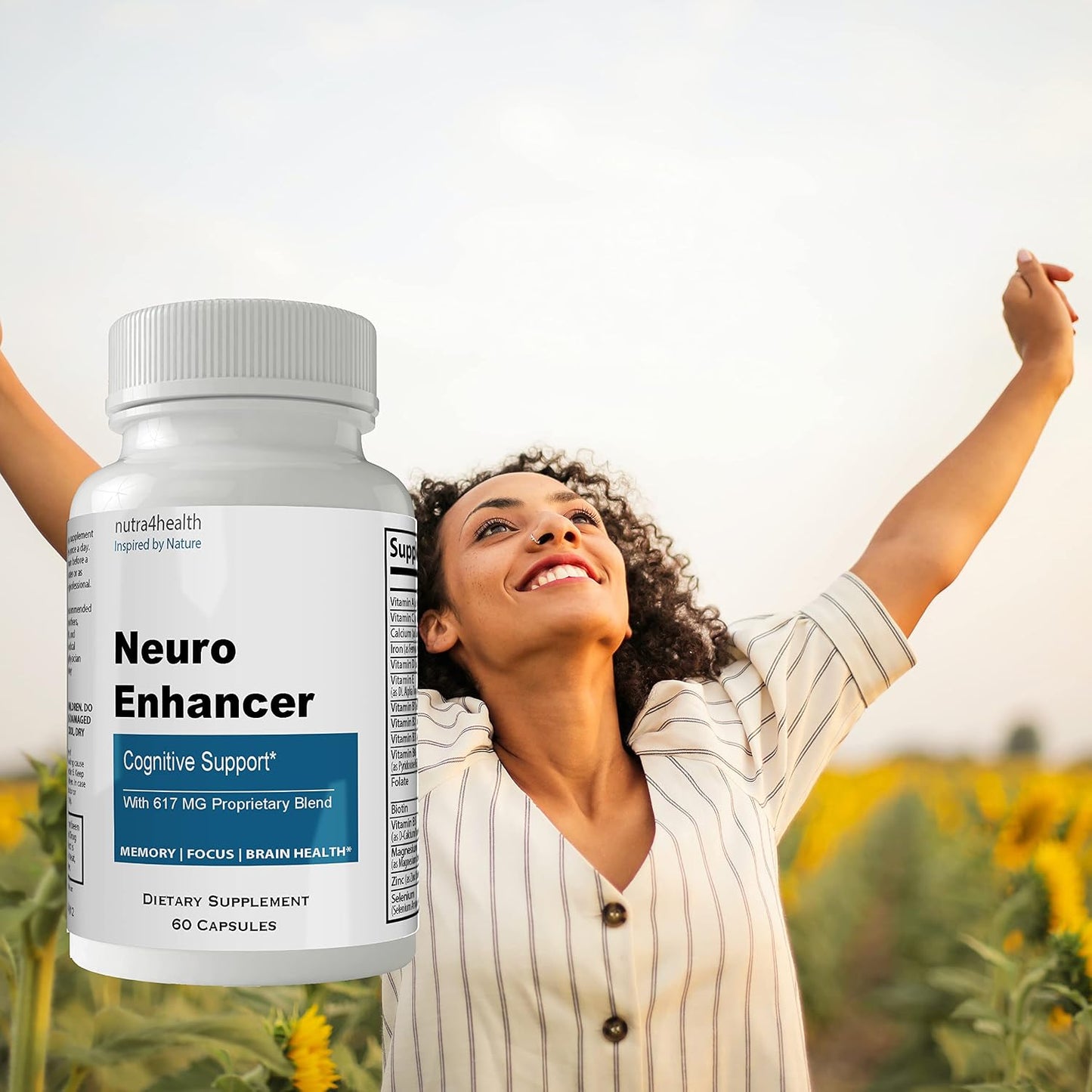 Neuro Enhancer Brain Booster Supplement – Focus & Memory Support – 60 Capsules - görsel 6